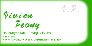 vivien pevny business card